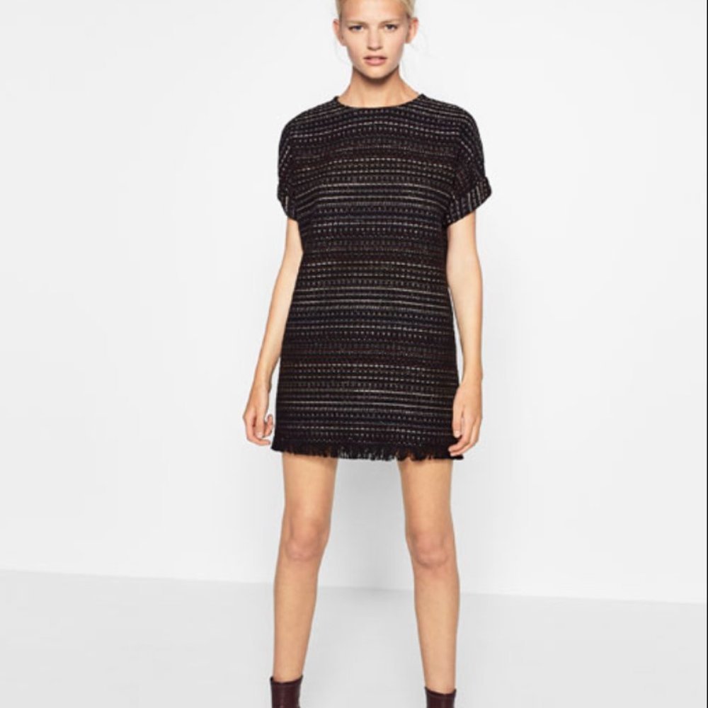 ZARA Fringe Dress